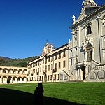 Facade of the charterhouse of Calci