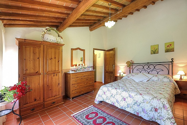 Romantic bedroom for honeymoon in Tuscany