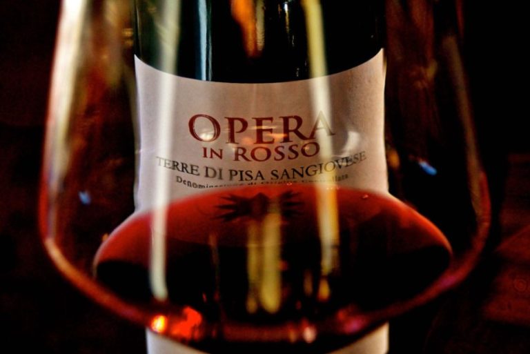 Typical red wine from Tuscany