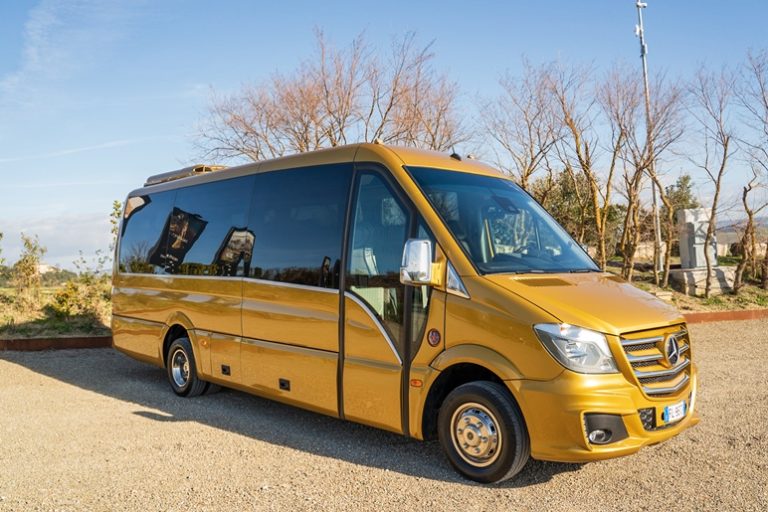 19-seater bus for your movements to and from Florence and Livorno