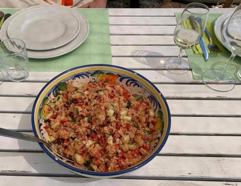 Fresh and simple ingredients for a tasty salad