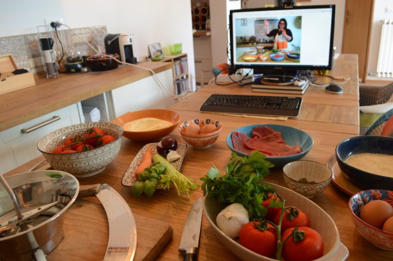 Arianna's cooking classes from home