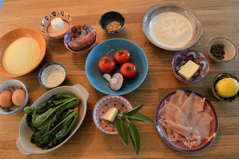 Arianna's cooking classes from her home