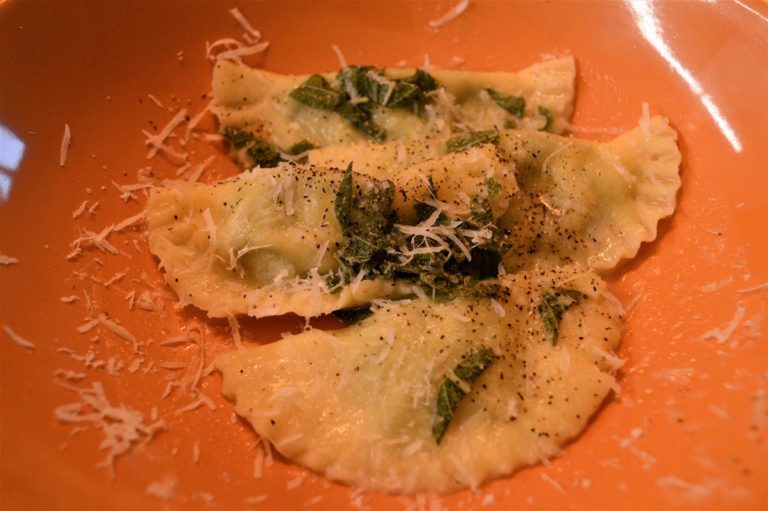 The dish of Arianna's private live cooking class