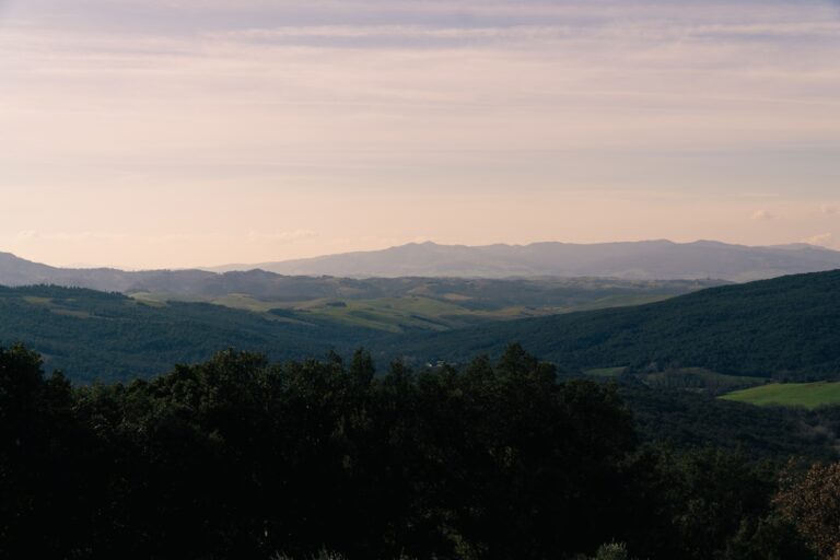 San Gimignano's landscape and its green hills