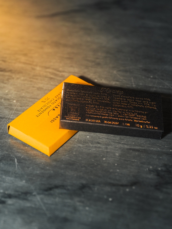 chocolate bars from a local Maître Chocolatier