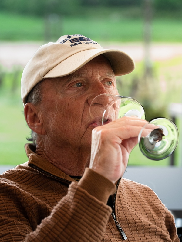 tasting of a local Tuscan white wine