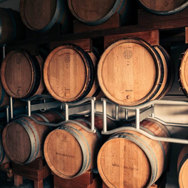 The wine ageing room