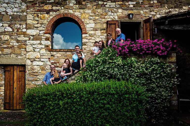 Family time in Tuscany