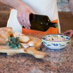 Dressing with extra virgin olive oil