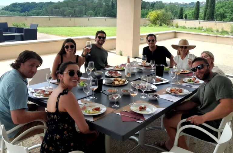 Typical lunch at the winery
