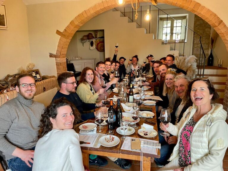 Typical wine tasting in villa