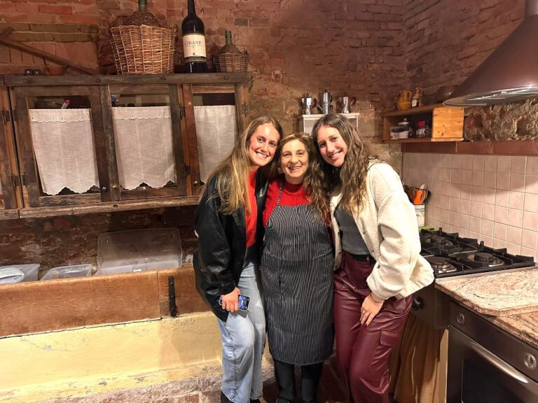 Typical cooking class at Rita's farm