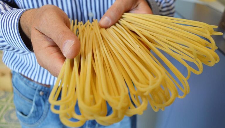 Spaghetti pasta made at Morelli company