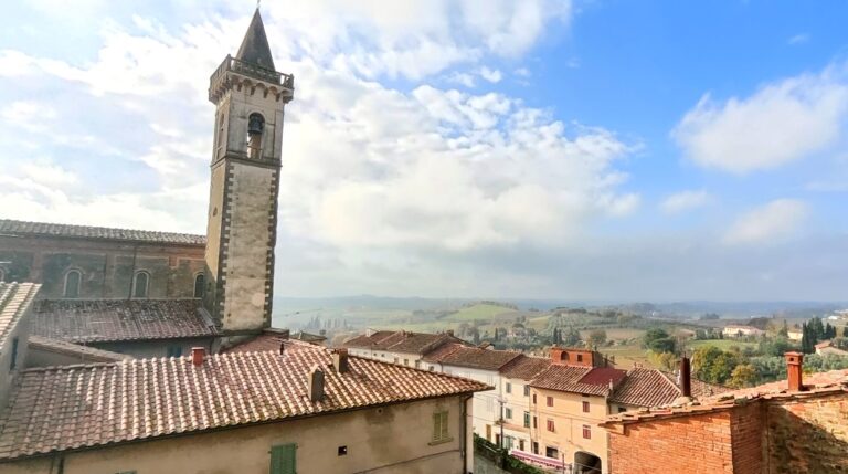 Typical medieval hamlet in the province of Florence