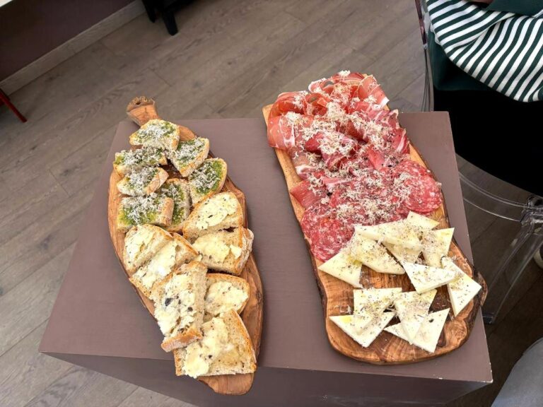 Appetizer served with truffle products and fresh truffles