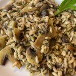 Risotto Tuscan art with mushrooms