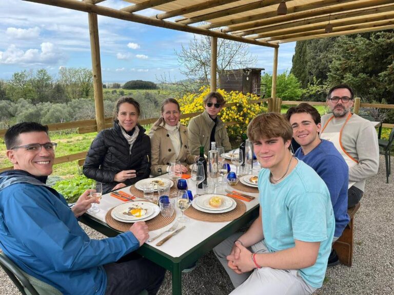 Private lunch based on truffles at Rita's farm