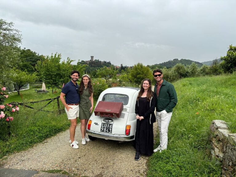 Driving 500 car through the Pisan hills