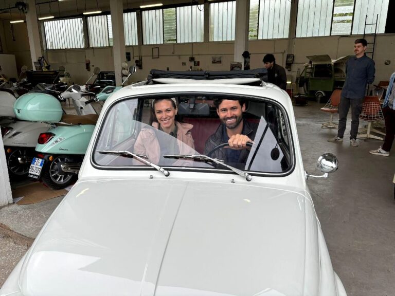 Private tour with 500 car through the Pisan hills
