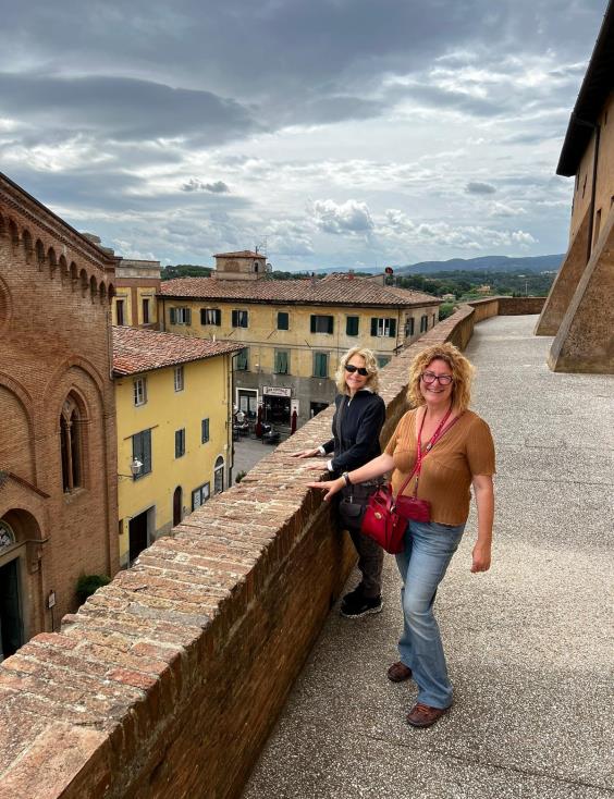The wonderful view from the Lari castle