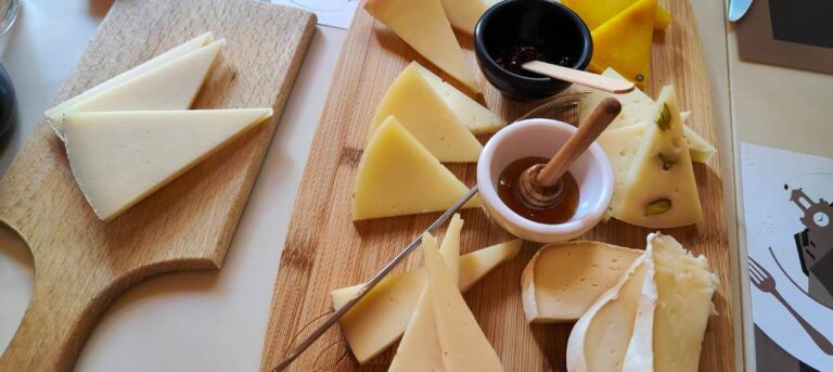 Typical pecorino cheese served at the restaurant in Lari