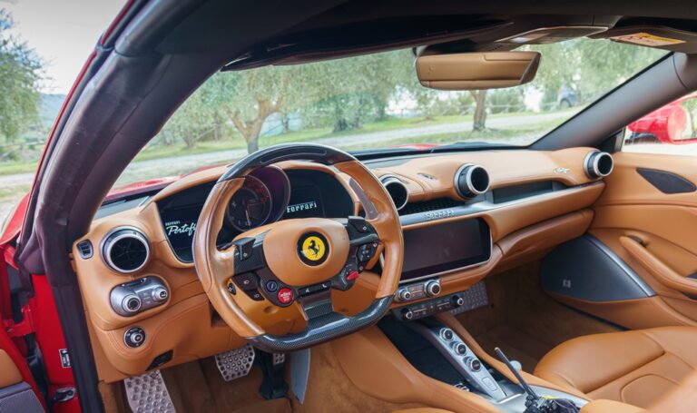 Typical Portofino Ferrari car