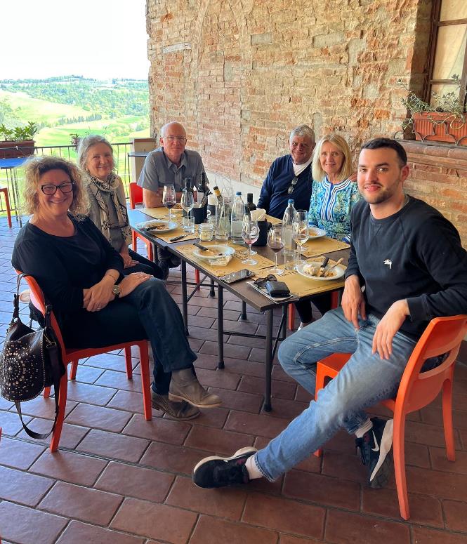 Lunch at bar la Terrazza in Peccioli
