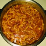 Typical Tuscan tripe served during our adventurous dinner
