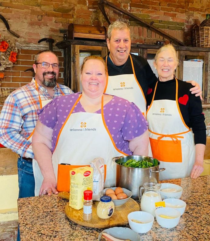 Romantic cooking class at Rita's farm