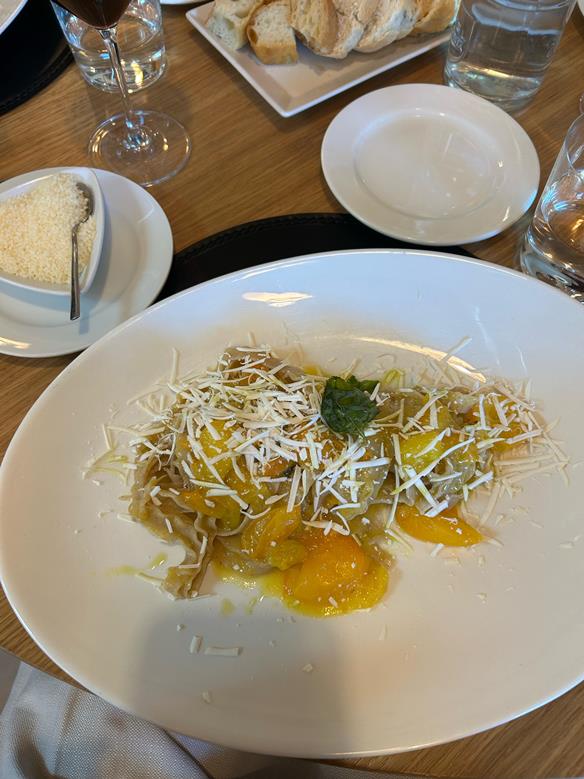 Typical ravioli at Morelli restaurant