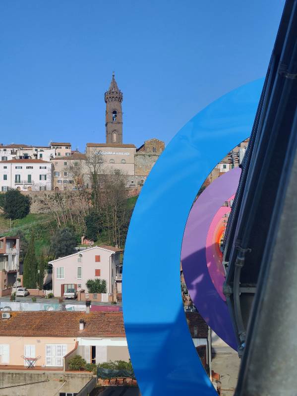 The majestic bell tower of Peccioli