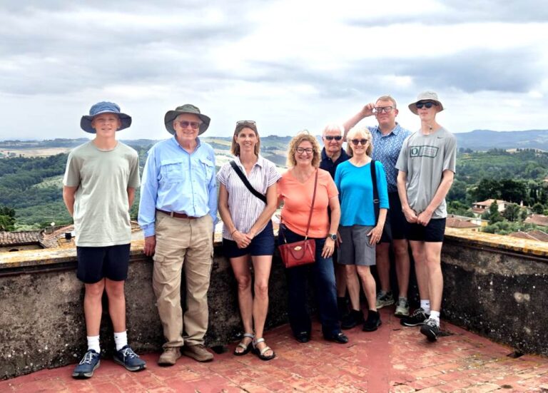 The wonderful view from the tower of Ghizzano