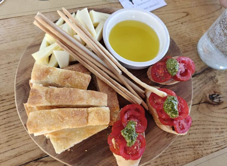 Supertuscan wines and local products