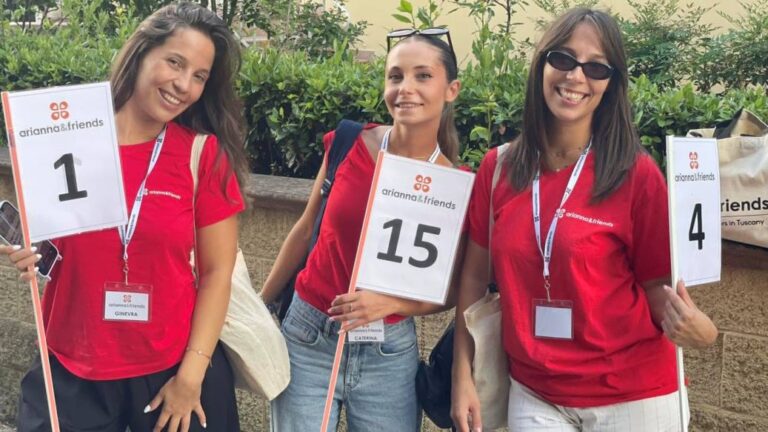 Arianna and friends guides involved for the Teatro del Silenzio
