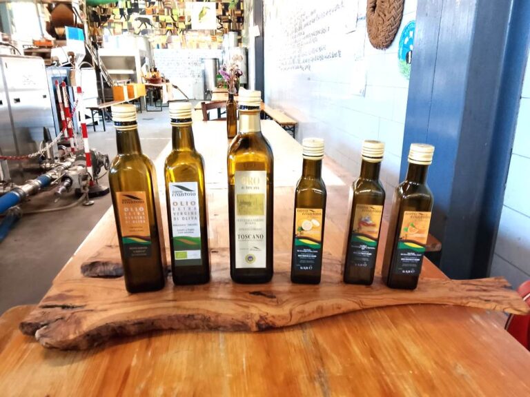 Stop for an extra virgin olive oil tasting at a local mill