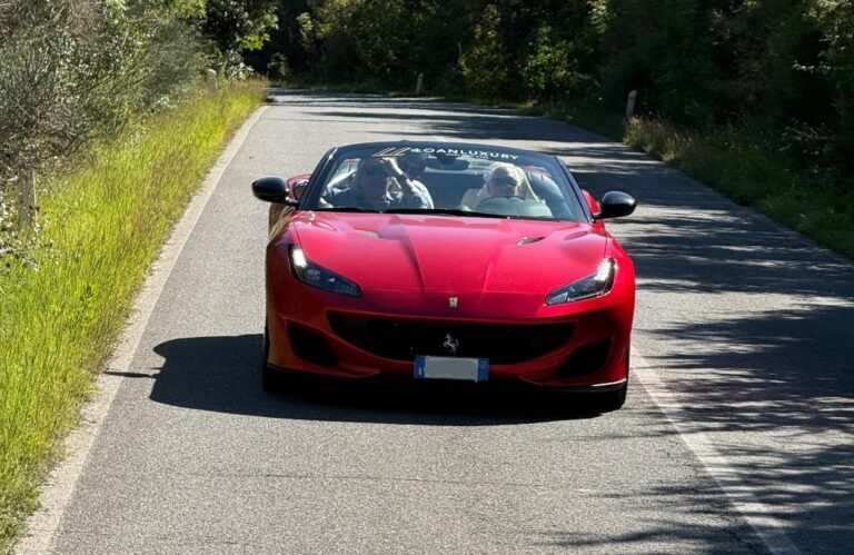 Driving a Ferrari through the Tuscan hills is a must to do