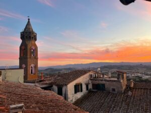 The famous campanile del Bellincioni of Peccioli