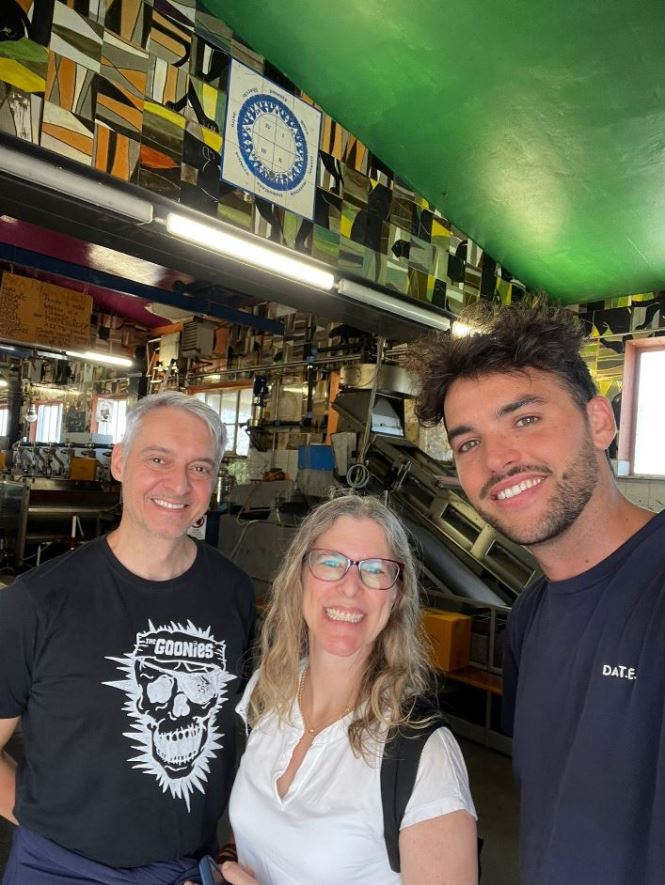 Alessandro our guide leading an olive oil tour