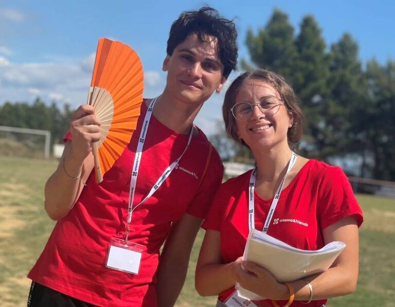 Welcoming our guests at the soccer field in Lajatico