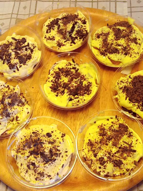 Tiramisù with chocolate and coffee