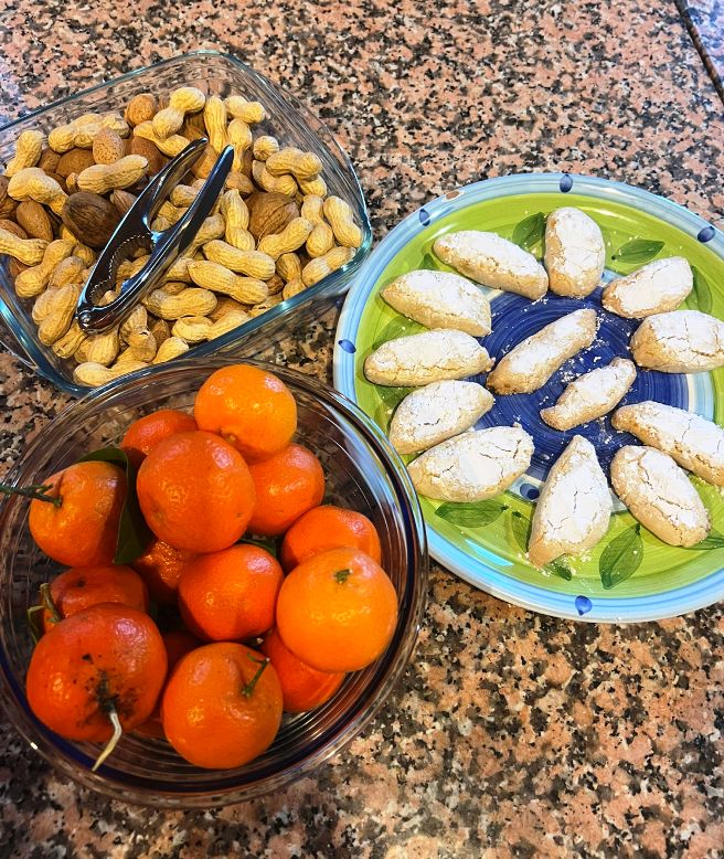 Tuscan dessert prepared during the Christmass cooking class