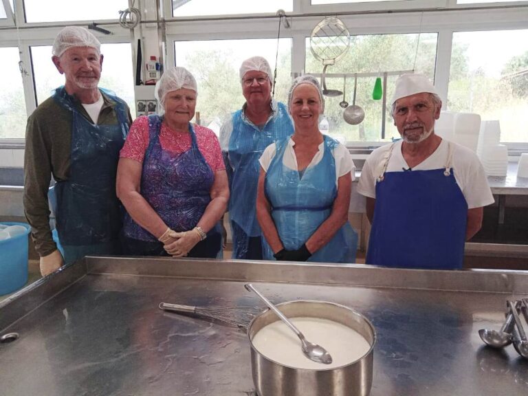Our friend Tiziano is the cheese maker at a very famous cheese farm in Volterra. He is happy to teach our guests how to make a fresh caciotta