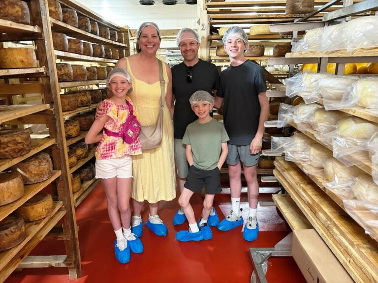 Visit to the workroom and cheese ageing
