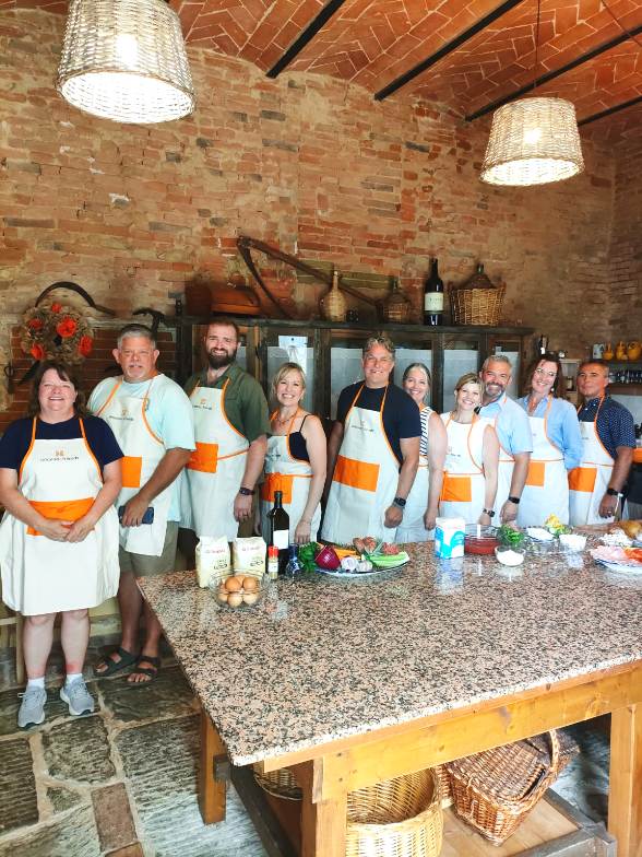 One of best experiences from families is taking part to a cooking class at Rita's farm