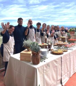 The Arianna and Friends staff involved in a wedding party