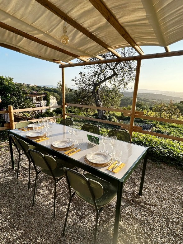 The best moment of the cooking experience is sitting at the table enjoying the food prepared