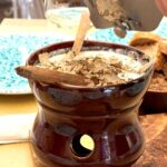 During our truffle hunting with daniele in Volterra his wife Stefania is used to prepare a delicious truffle and cheese fondue