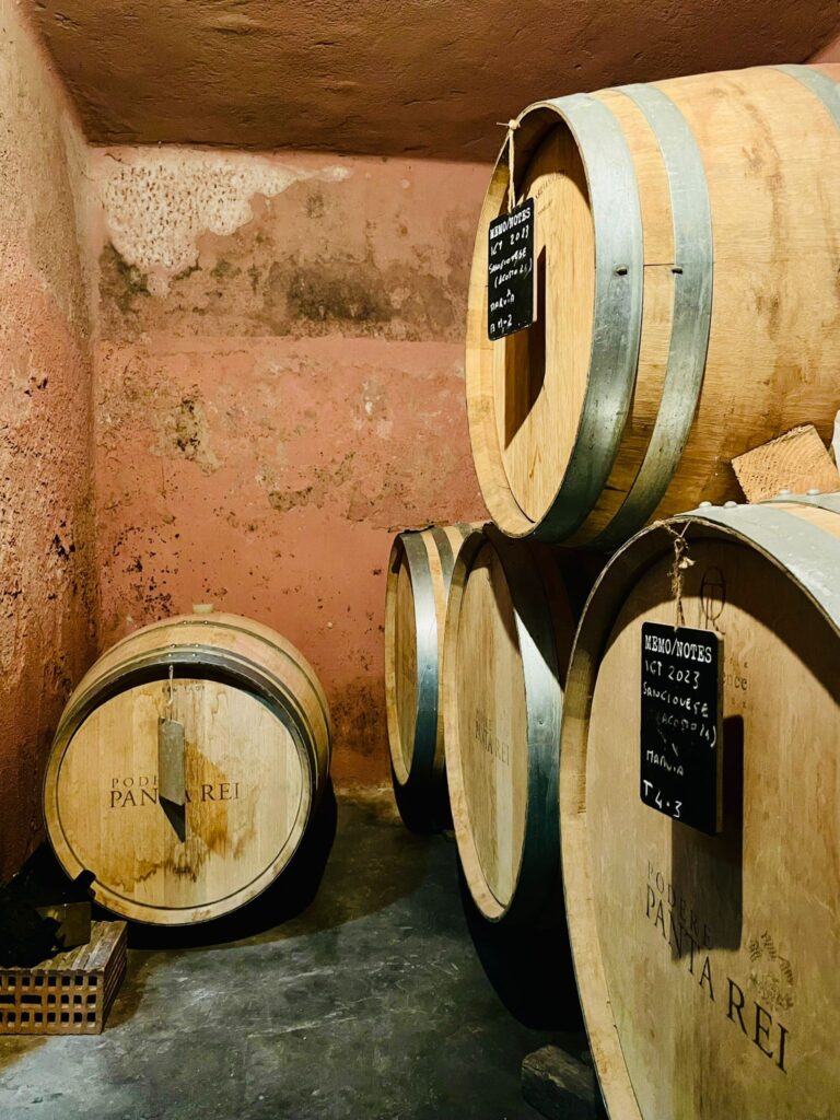 wooden barrel