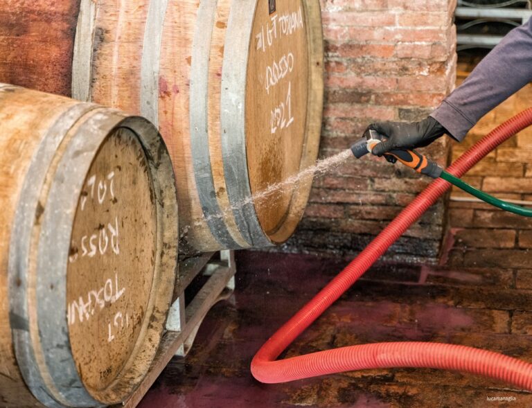 Washing the barrels